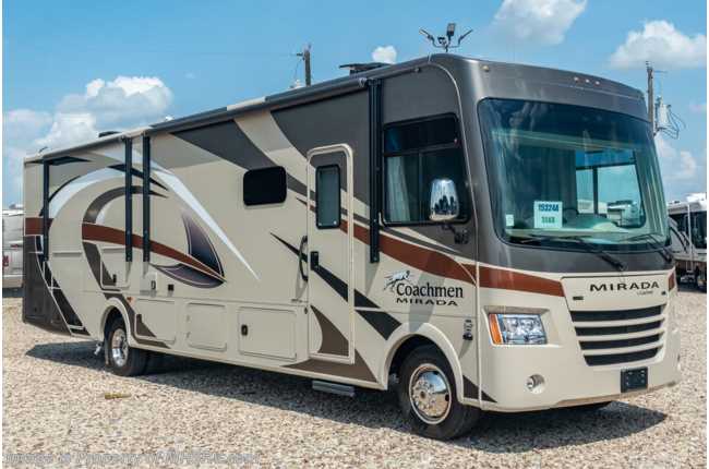2018 Coachmen Mirada 35KB Class A Gas RV for Sale at MHSRV W/ Ext TV, OH Loft