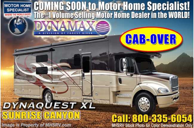 2020 Dynamax Corp Dynaquest XL 3801TS Diesel Super C RV W/ Cab-Over Loft, Theater Seats, Solar &amp; W/D