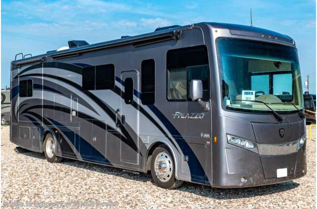 2019 Thor Motor Coach Palazzo 33.2 Diesel Pusher RV for Sale W/ King, W/D, OH Loft