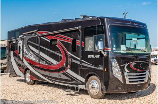 2019 Thor Motor Coach Outlaw Toy Hauler 37RB Toy Hauler Class A W/ OH Loft, Ext TV Consignment RV