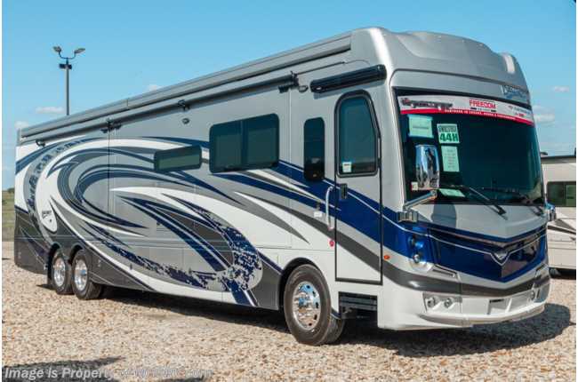 2020 Fleetwood Discovery LXE 44H Bath &amp; 1/2 Diesel Pusher RV W/ 450HP, King, Theater Seats