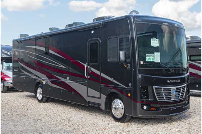 2020 Holiday Rambler Vacationer 35K Bath &amp; 1/2 Class A Gas RV W/King, Blind Spot Detection