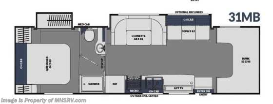 2020 Coachmen Freelander  31MB W/15K BTU A/C, Swivel Seats, Exterior Entertainment Center Floorplan