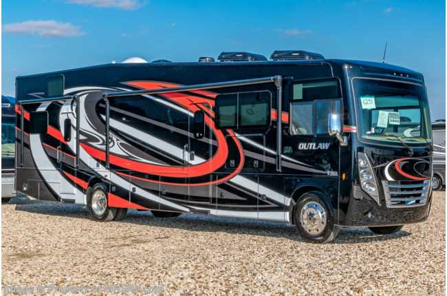 2020 Thor Motor Coach Outlaw Toy Hauler 38KB Toy Hauler RV W/ King Bed, Dual Pane & Garage Sofas