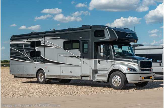 2022 Dynamax Corp Dynaquest XL 3700BD Bunk Model Super C W/ Cab Over, & Lith Batteries