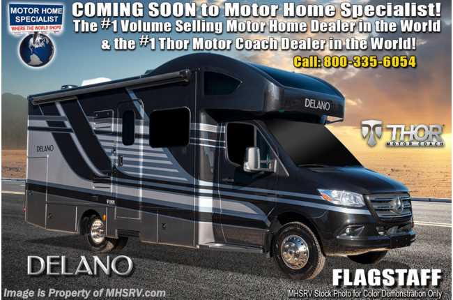 2021 Thor Motor Coach Delano Sprinter 24TT Sprinter Dsl RV W/ Dsl Gen, Auto Leveling, 15K A/C & FBP