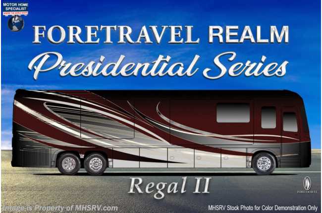 2021 Foretravel Realm Presidential (LV2) Luxury Villa 2 - Bath &amp; 1/2 Model