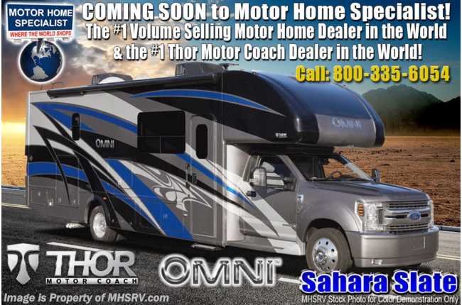 2021 Thor Motor Coach Omni BB35 Bunk Model Diesel Super C RV for Sale @ MHSRV W/ 330HP, King