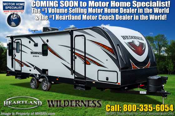 2020 Heartland RV Wilderness WD 2475 BH Bunk Model Travel Trailer W/ Power Sabilizers &amp; King Floorplan