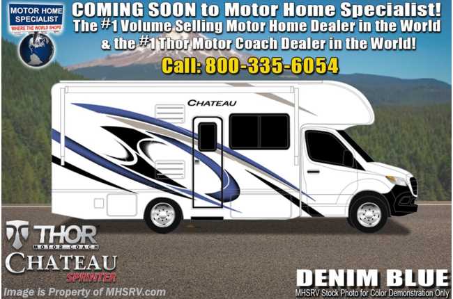 2021 Thor Motor Coach Chateau Sprinter C 24DS Sprinter W/ Theater Seats, Turbo Diesel, Tank Heaters