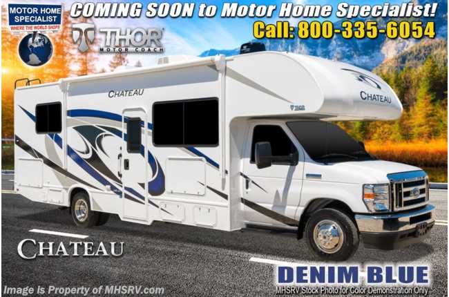 2021 Thor Motor Coach Chateau 28Z W/ Theater Seats, Stabilizers, Ext TV, Bedroom TV