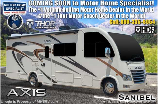 2021 Thor Motor Coach Axis 24.1 RUV W/ Stabilizers, Pwr Driver Seat, WiFi, Solar
