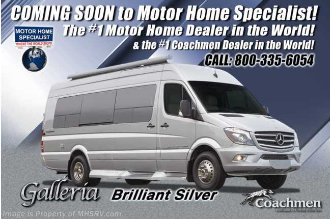 2021 Coachmen Galleria 24Q Sprinter W/ 20K A/C, Sumo Springs, Aluminum Rims