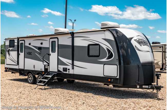 2018 Forest River Vibe 307BHS Bath & 1/2 Bunk Model W/ 2 A/Cs, Power Awning, Res Fridge