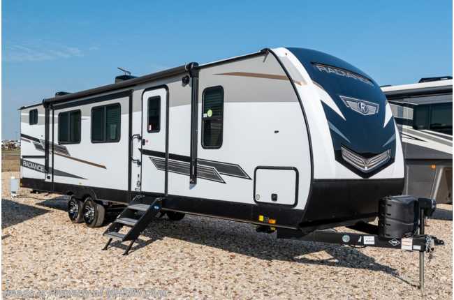 2021 Cruiser RV Radiance Ultra-Lite 32BH Double Bunk Model, Bath &amp; 1/2 W/ King Bed, 2 A/Cs, Stabilizers