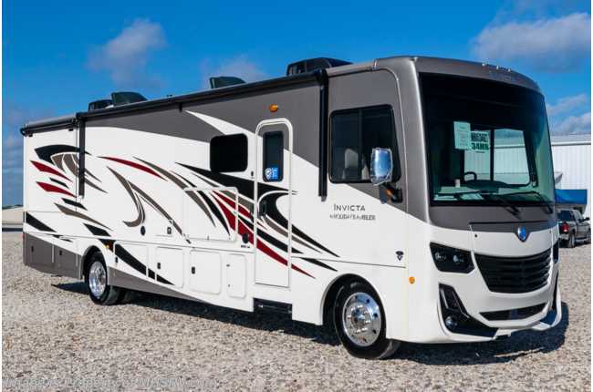 2021 Holiday Rambler Invicta 34MB W/ King, W/D, Fireplace, Power Driver Seat