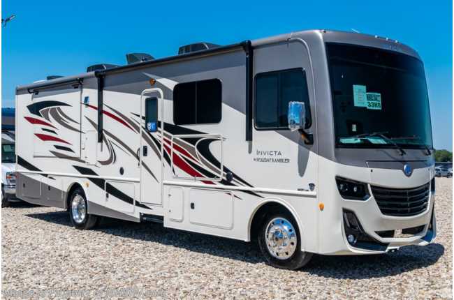 2021 Holiday Rambler Invicta 33HB Bath &amp; 1/2 W/ King Bed, W/D, Power Driver Seat