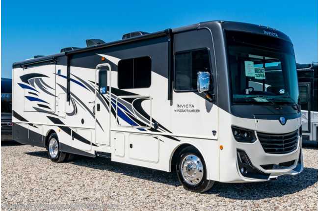 2021 Holiday Rambler Invicta 33HB Bath &amp; 1/2 W/ King Bed, Power Driver Seat &amp; W/D