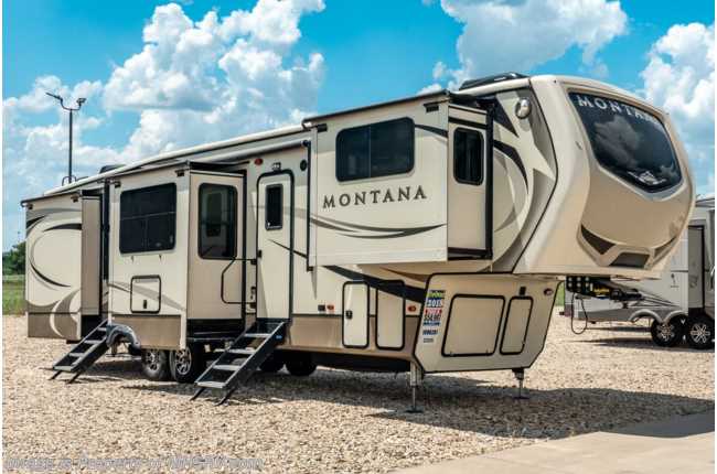 2018 Keystone Montana 3731FL W/ Auto Jacks, Power Awning &amp; 3 TVs