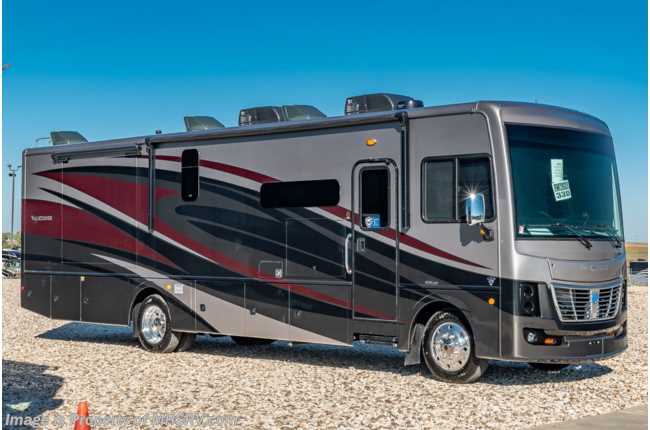 2021 Holiday Rambler Vacationer 35K Bath &amp; 1/2 W/ Theater Seats, King, W/D &amp; Collision Mitigation