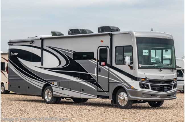 2021 Fleetwood Bounder 33C W/ Theater Seats, Drop Down Bed, Oceanfront Collection &amp; Collision Mitigation