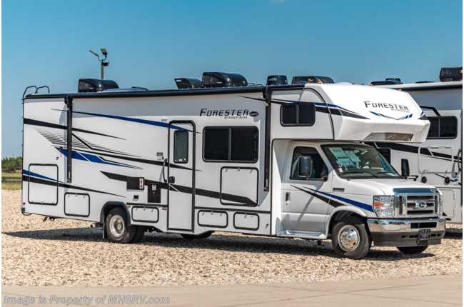 2022 Forest River Forester 3051S W/ Theater Seats, 2 A/Cs, Solar, Ext TV, Auto Jacks