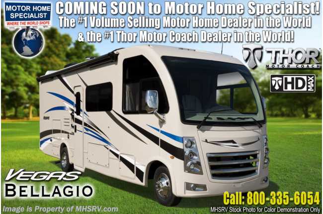 2021 Thor Motor Coach Vegas 25.6 RV W/ Pwr Driver Seat, Home Collection, Stabilizers, WiFi &amp; Solar