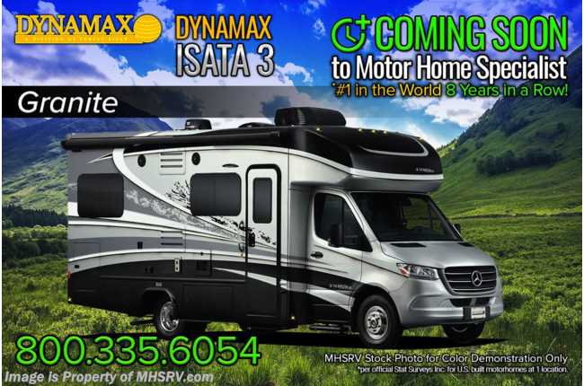2021 Dynamax Corp Isata 3 Series 24FW Sprinter Diesel W/ Theater Seats, OH Loft, Dsl Gen, Auto Jacks, TPMS, Solar