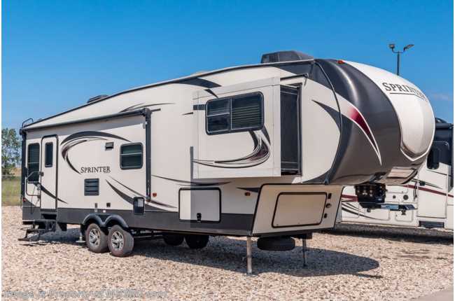 2018 Keystone Sprinter Limited 269FWRLS W/ Alum Rims, 2 A/Cs, Ext. Shower & Fireplace