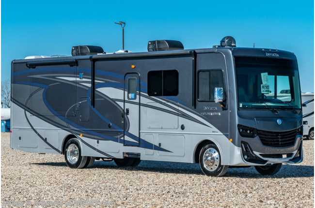 2021 Holiday Rambler Invicta 33HB Bath &amp; 1/2 W/ King, Stack W/D, Power Driver Seat
