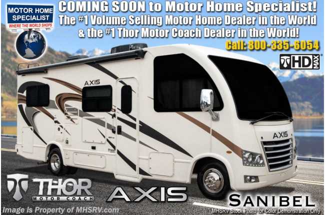 2021 Thor Motor Coach Axis 24.1 RV W/ Stabilizers, Pwr Driver Seat, Solar, Home Collection