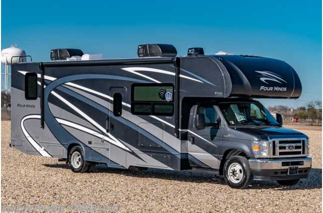 2021 Thor Motor Coach Four Winds 31B W/ Theater Seats, Home Collection, 2 A/Cs, Ext TV, Solar, FBP &amp; W/D Prep, MORryde© Suspension