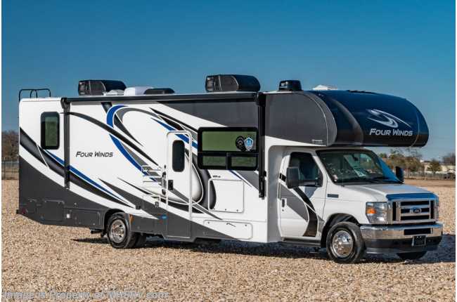2021 Thor Motor Coach Four Winds 31B W/ Home Collection, 2 A/Cs, Ext TV, Solar &amp; W/D Prep, MORryde© Suspension