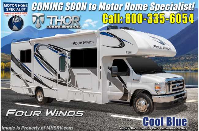 2021 Thor Motor Coach Four Winds 28Z W/ Home Collection, Solar, Ext TV, Bedroom TV, Heated Mirrors