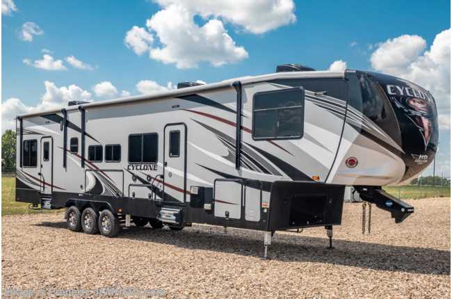 2019 Heartland RV Cyclone CY 4115 Bath & 1/2 Bunk Model W/ 3 A/Cs, 50 Amp, Fireplace & 4 TVs