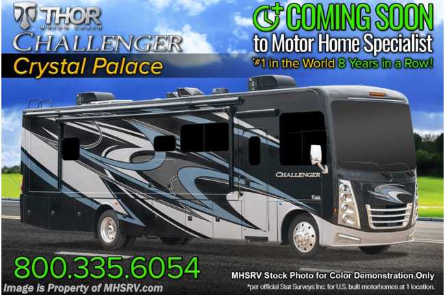 2021 Thor Motor Coach Challenger 35MQ W/ Theater Seats, King Bed, OH Loft, Exterior TV