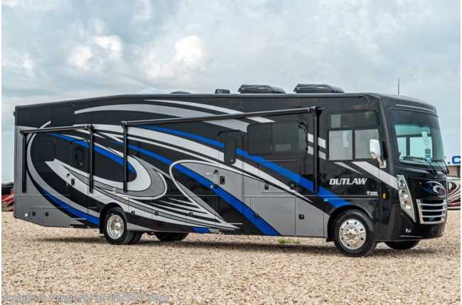 2021 Thor Motor Coach Outlaw Toy Hauler 38KB Toy Hauler RV W/ Dual Pane, King Bed, FBP & Garage Sofas