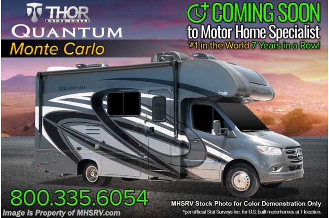 2021 Thor Motor Coach Quantum Sprinter CR24 Sprinter Diesel W/Theater Seats, FBP, Platinum Pkg, 15K A/C, Hardwood