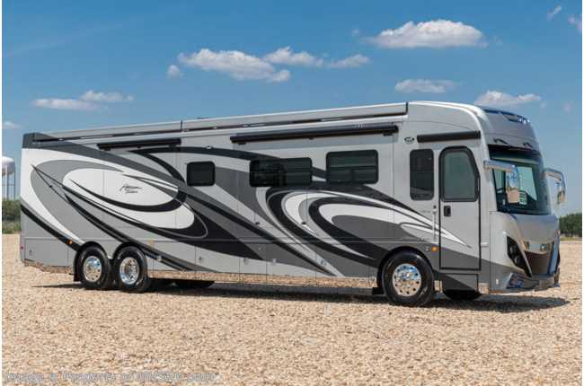 2021 American Coach American Tradition 42Q Bath &amp; 1/2 W/ 450HP, King, In-Motion Satellite, Dishwasher &amp; Tech Package
