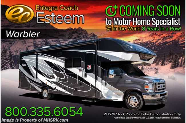 2021 Entegra Coach Esteem 31F Bunk Model W/ Customer Value Pkg &amp; 2 A/Cs