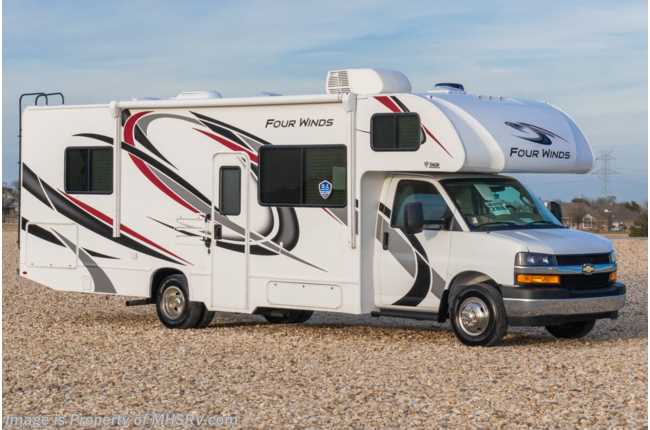 2021 Thor Motor Coach Four Winds 28A W/ 39&quot; TV, 3-Camera System, Dual Ovens, Upgraded A/C, MEGA-Storage® &amp; More!
