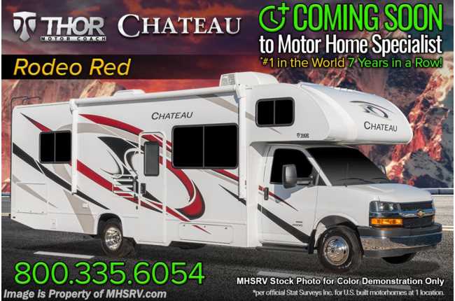 2021 Thor Motor Coach Chateau 28A Home Collection™ Series W/39&quot; TV, 3-Camera System, Dual Ovens, MEGA-Storage® &amp; More!