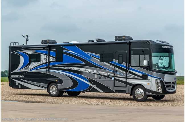 2021 Forest River Georgetown GT7 36K7 Bunk Model W/Two Full Bath, Theater Seating, King, W/D, Dual Pane Windows