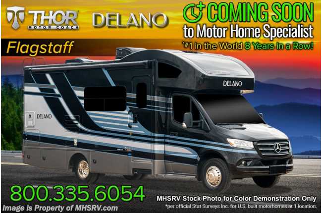 2021 Thor Motor Coach Delano Sprinter 24TT Sprinter Dsl RV W/ Dsl Gen, Auto Leveling, 15K A/C &amp; FBP