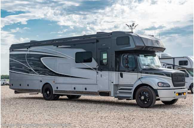2022 Dynamax Corp Dynaquest XL 3801TS Diesel Super C RV W/ Theater Seats, W/D, Cabover Bunk, Black Out Pkg. &amp; Lithium Batts.