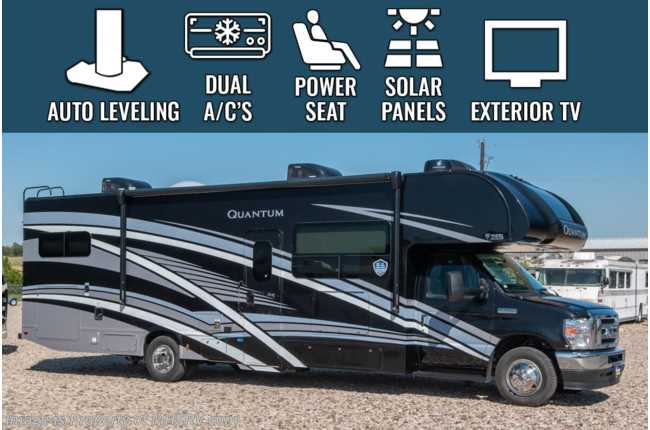 2023 Thor Motor Coach Quantum LF31 Bunk Model W/ Dual A/Cs, Solar, Exterior TV, Res Fridge, 40&quot; TV, MORryde© Suspension &amp; Luxury Collection