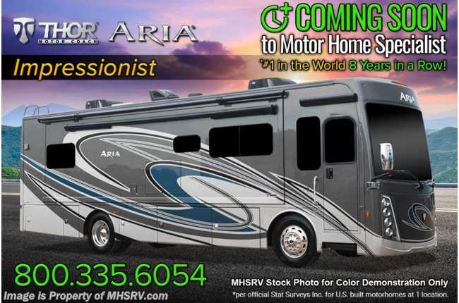 2022 Thor Motor Coach Aria 3701 360HP Diesel RV W/King Bed, Stack W/D &amp; Studio Collection