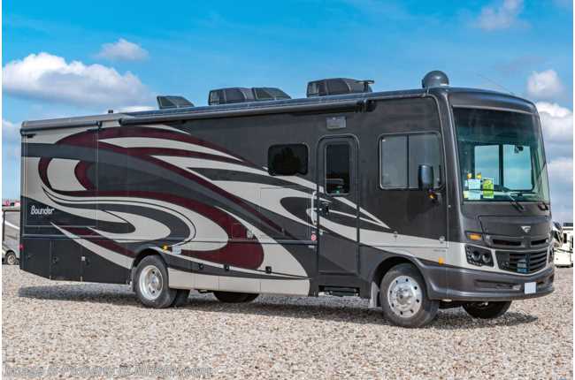 2019 Fleetwood Bounder 33C W/ Theater Seats, Pwr OH Loft, King Bed, Fireplace, 2 A/Cs, Ext TV Consignment RV