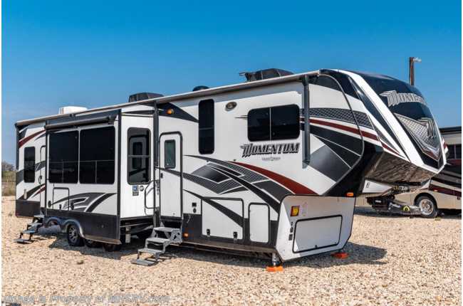 2017 Grand Design Momentum 397TH Bath &amp; 1/2 Toy Hauler W/ Auto Jacks, Pwr Awnings, Fireplace, 4 TVs Consignment RV