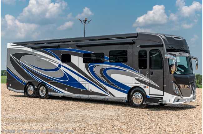 2021 American Coach American Tradition 42Q Bath &amp; 1/2 W/King, 450HP, In-Motion Satellite, Dishwasher &amp; Tech Package